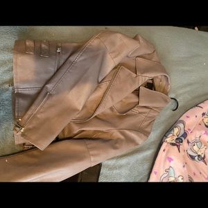 Faux leather jacket